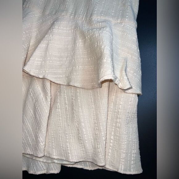Showpo Cream Bahama Baby Mini Ruffled Dress Size 6 EUC romantic feminine - Picture 4 of 9